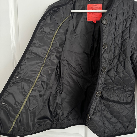 J. Crew Quilted Puffer Lady Jacket with PrimaLoft Black - Picture 10 of 11